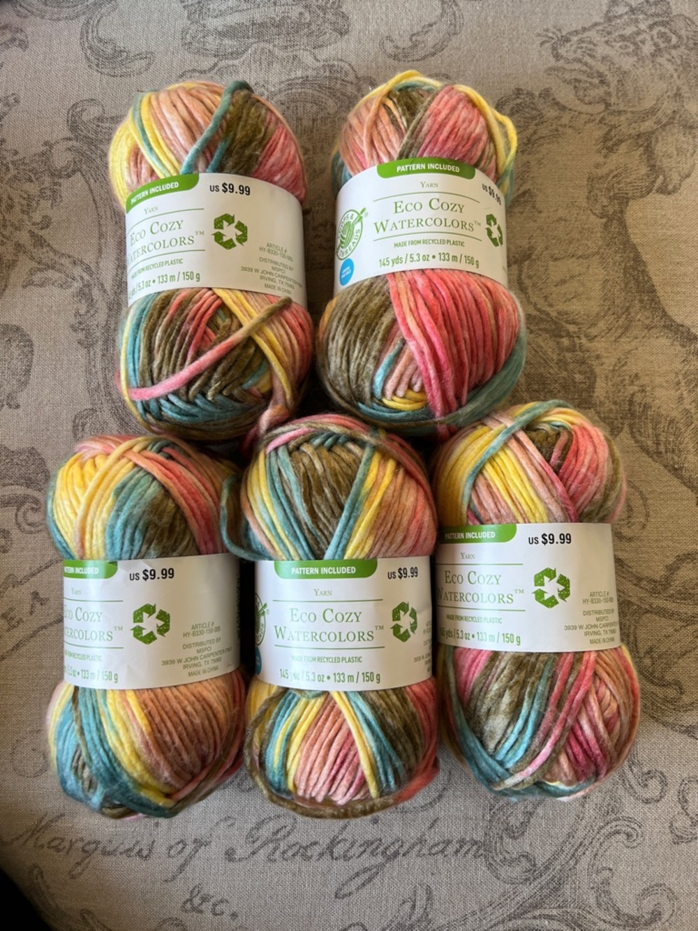 Loops & Threads Eco Cozy Watercolors Multicolor Yarn